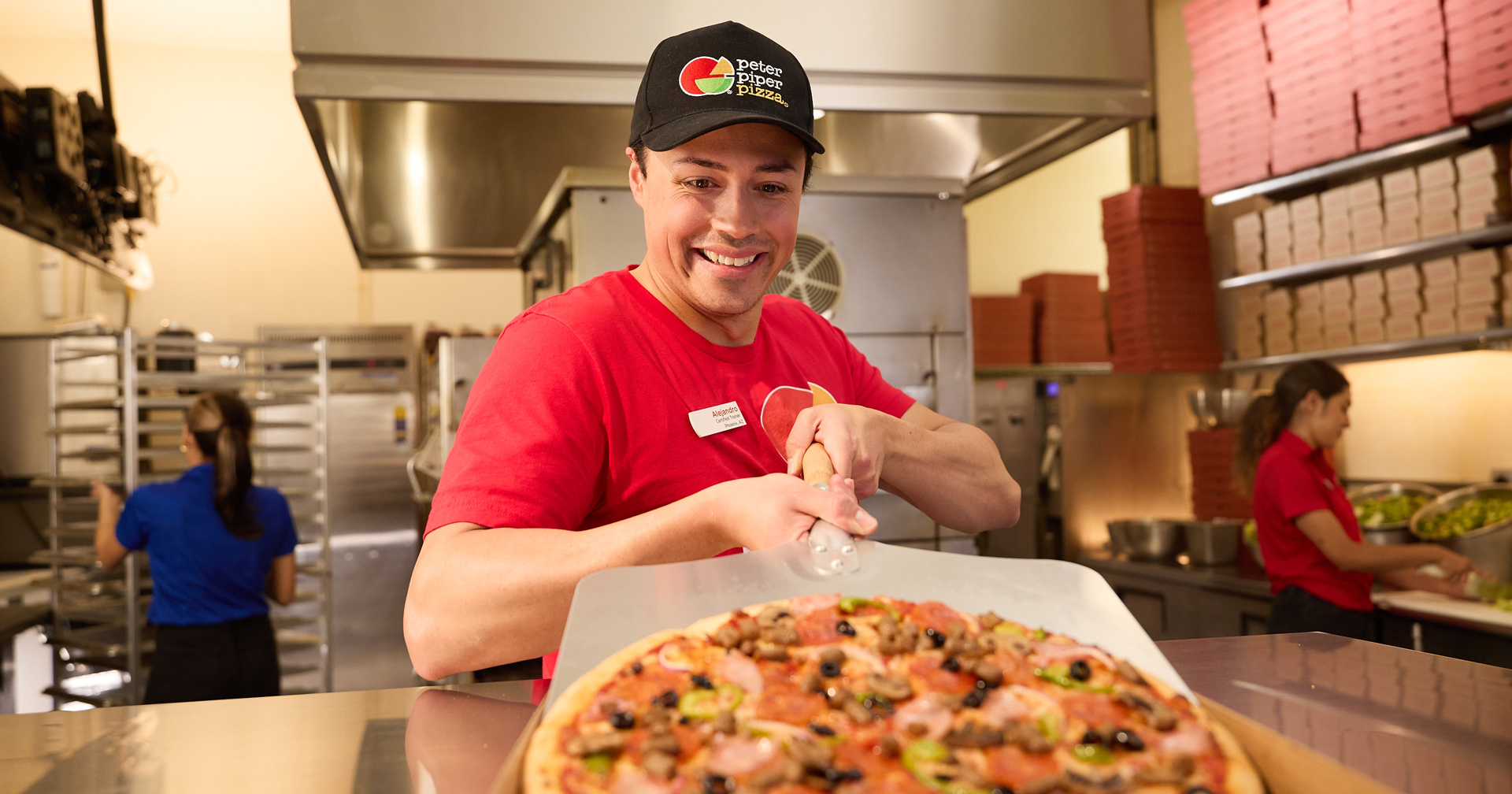 Delicious carryout pizza