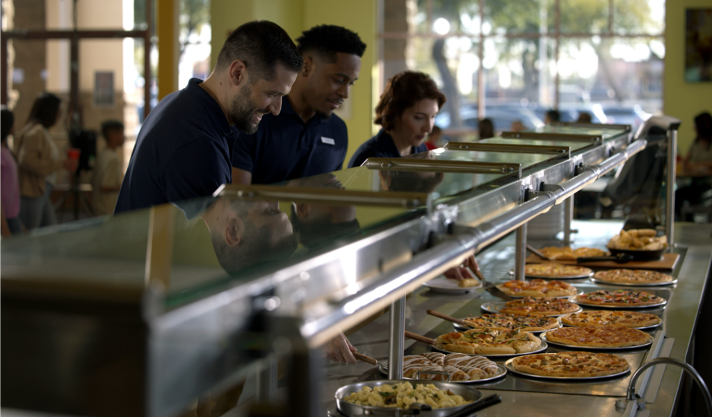Lunch buffet is great for team lunch